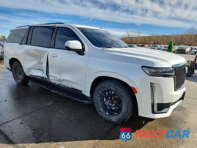 Czwarte zdjęcie samochodu z boku: 2021 CADILLAC ESCALADE ESV SPORT PLATINUM VIN:1GYS4RKT7MR362525 - miniatura