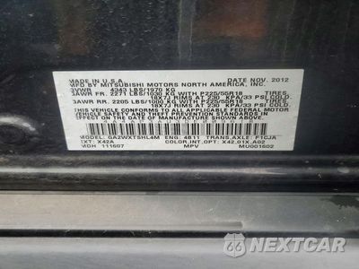 Zdjęcie 13 z 13 samochodu: 2013 MITSUBISHI OUTLANDER SPORT ES VIN:4A4AP3AU3DE009618 - miniatura