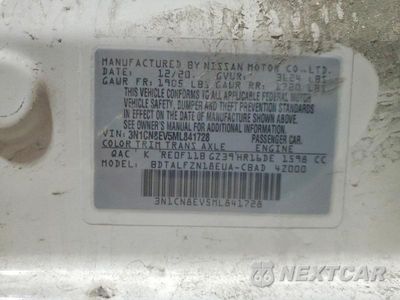 Zdjęcie 12 z 12 samochodu: 2021 NISSAN VERSA SV VIN:3N1CN8EV5ML841728 - miniatura