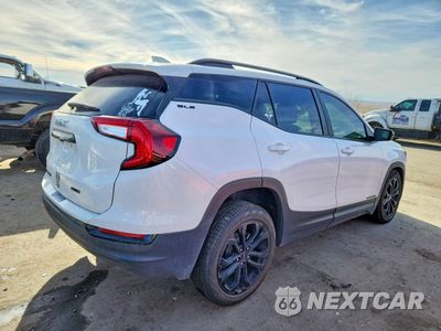 Trzecie zdjęcie samochodu z tyłu: 2022 GMC TERRAIN SLE VIN:3GKALTEV2NL252445 - miniatura