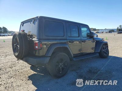 Trzecie zdjęcie samochodu z tyłu: 2021 JEEP WRANGLER UNLIMITED SPORT VIN:1C4HJXDN6MW725703 - miniatura