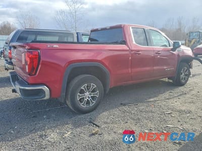 Trzecie zdjęcie samochodu z tyłu: 2019 GMC SIERRA K1500 SLE VIN:1GTR9BED7KZ385737 - miniatura
