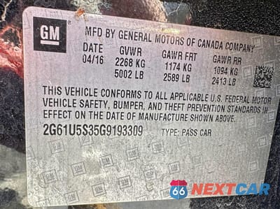 Zdjęcie 10 z 10 samochodu: 2016 CADILLAC XTS VIN:2G61U5S35G9193309 - miniatura