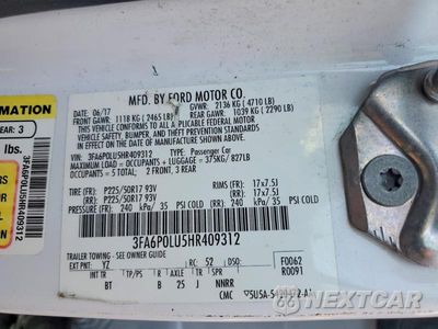 Zdjęcie 12 z 12 samochodu: 2017 FORD FUSION SE HYBRID VIN:3FA6P0LU5HR409312 - miniatura