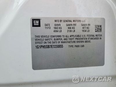 Zdjęcie 12 z 12 samochodu: 2014 CHEVROLET CRUZE ECO VIN:1G1PH5SB7E7230855 - miniatura
