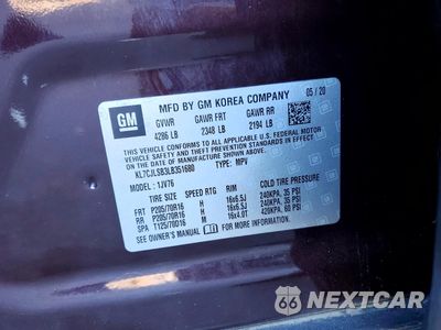 Zdjęcie 13 z 14 samochodu: 2020 CHEVROLET TRAX 1LT VIN:KL7CJLSB3LB351680 - miniatura