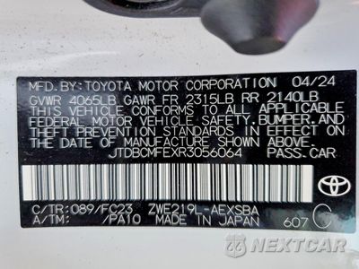 Zdjęcie 13 z 14 samochodu: 2024 TOYOTA COROLLA LE VIN:JTDBCMFEXR3056064 - miniatura