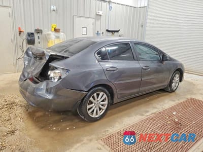 Trzecie zdjęcie samochodu z tyłu: 2012 HONDA CIVIC EX VIN:2HGFB2F88CH306989 - miniatura