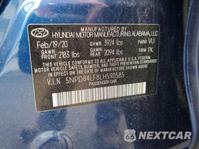 Zdjęcie 12 z 13 samochodu: 2020 HYUNDAI ELANTRA SEL VIN:5NPD84LF8LH590585 - miniatura