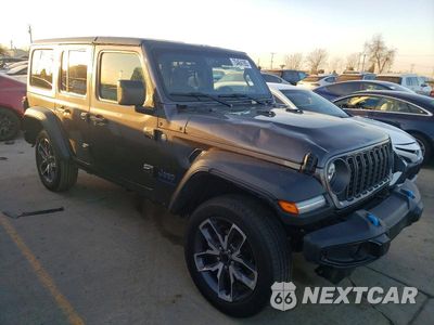 Czwarte zdjęcie samochodu z boku: 2024 JEEP WRANGLER 4XE VIN:1C4RJXN63RW356172 - miniatura