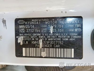 Zdjęcie 12 z 12 samochodu: 2015 HYUNDAI GENESIS 3.8L VIN:KMHGN4JE9FU017782 - miniatura