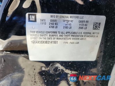 Zdjęcie 12 z 12 samochodu: 2014 CADILLAC CTS LUXURY COLLECTION VIN:1G6AX5SX9E0141991 - miniatura