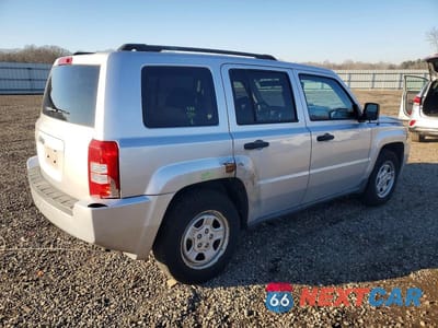 Trzecie zdjęcie samochodu z tyłu: 2008 JEEP PATRIOT SPORT VIN:1J8FT28W48D729783 - miniatura