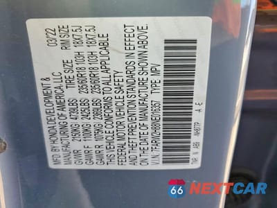 Zdjęcie 13 z 13 samochodu: 2022 HONDA CR-V EXL VIN:7FARW2H88NE016357 - miniatura
