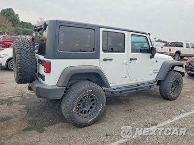 Trzecie zdjęcie samochodu z tyłu: 2014 JEEP WRANGLER UNLIMITED SPORT VIN:1C4BJWDG7EL207412 - miniatura