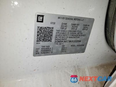 Zdjęcie 13 z 13 samochodu: 2019 CHEVROLET TAHOE K1500 LS VIN:1GNSKAKC6KR102554 - miniatura