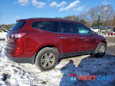 Trzecie zdjęcie samochodu z tyłu: 2016 CHEVROLET TRAVERSE LT VIN:1GNKVGKD7GJ307793 - miniatura