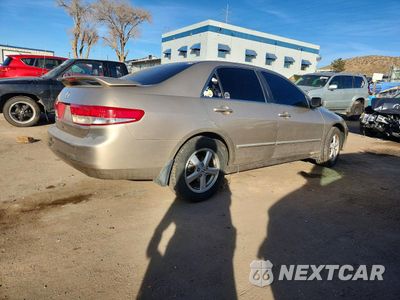 Trzecie zdjęcie samochodu z tyłu: 2003 HONDA ACCORD EX VIN:1HGCM566X3A116817 - miniatura
