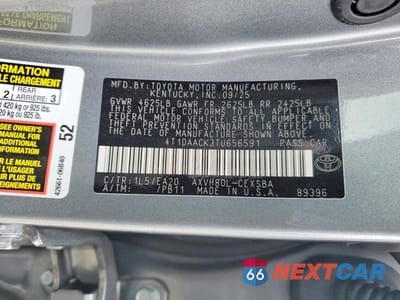 Zdjęcie 13 z 13 samochodu: 2026 TOYOTA CAMRY SE VIN:4T1DAACK3TU656591 - miniatura