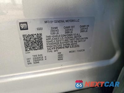 Zdjęcie 13 z 13 samochodu: 2022 CADILLAC XT4 PREMIUM LUXURY VIN:1GYFZDR47NF131101 - miniatura