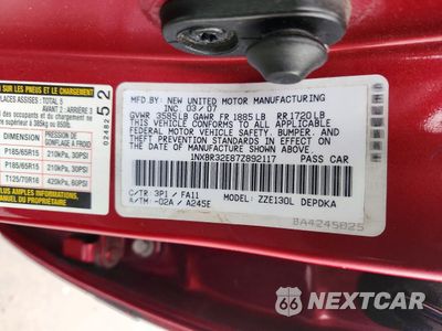 Zdjęcie 13 z 14 samochodu: 2007 TOYOTA COROLLA CE VIN:1NXBR32E87Z892117 - miniatura