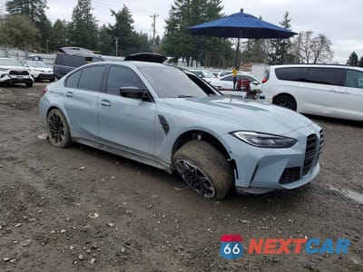 Czwarte zdjęcie samochodu z boku: 2022 BMW M3 COMPETITION VIN:WBS43AY09NFL67236 - miniatura