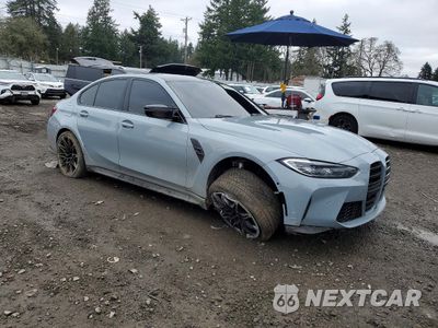 Czwarte zdjęcie samochodu z boku: 2022 BMW M3 COMPETITION VIN:WBS43AY09NFL67236 - miniatura