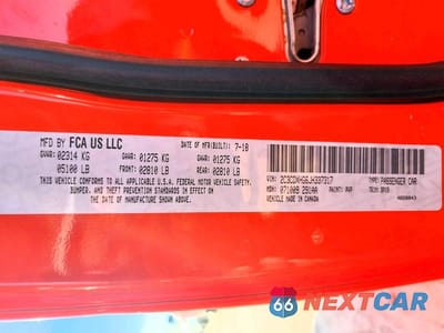 Zdjęcie 13 z 13 samochodu: 2018 DODGE CHARGER SXT PLUS VIN:2C3CDXHG6JH337317 - miniatura