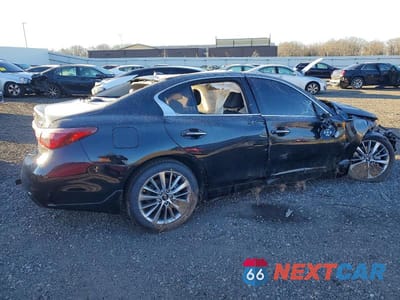 Trzecie zdjęcie samochodu z tyłu: 2022 INFINITI Q50 LUXE VIN:JN1EV7BR1NM340207 - miniatura