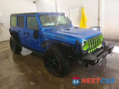 Czwarte zdjęcie samochodu z boku: 2021 JEEP WRANGLER UNLIMITED SPORT VIN:1C4HJXDNXMW803531 - miniatura