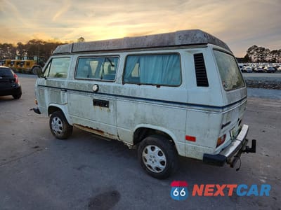 Drugie zdjęcie samochodu z przodu: 1984 VOLKSWAGEN VANAGON CAMPMOBILE VIN:WV2ZB0253EH057619 - miniatura