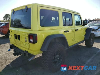 Trzecie zdjęcie samochodu z tyłu: 2024 JEEP WRANGLER 4XE VIN:1C4RJXN6XRW204356 - miniatura