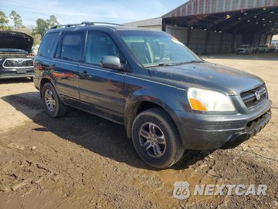 Czwarte zdjęcie samochodu z boku: 2003 HONDA PILOT EX VIN:2HKYF18493H538900 - miniatura