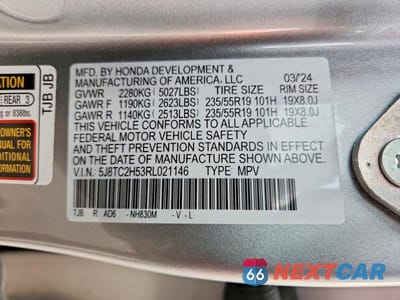 Zdjęcie 13 z 13 samochodu: 2024 ACURA RDX TECHNOLOGY VIN:5J8TC2H53RL021146 - miniatura