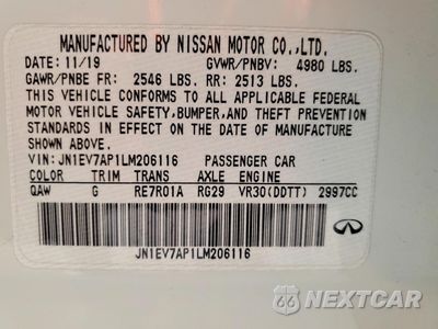 Zdjęcie 12 z 13 samochodu: 2021 INFINITI Q50 PURE VIN:JN1EV7AP1LM206116 - miniatura