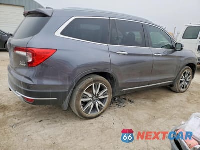 Trzecie zdjęcie samochodu z tyłu: 2022 HONDA PILOT ELITE VIN:5FNYF6H05NB059093 - miniatura