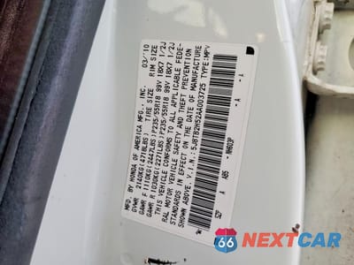Zdjęcie 13 z 13 samochodu: 2010 ACURA RDX TECHNOLOGY VIN:5J8TB2H52AA003725 - miniatura