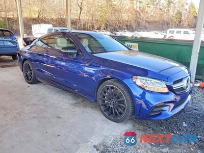 Czwarte zdjęcie samochodu z boku: 2021 MERCEDES-BENZ C 43 AMG VIN:W1KWJ6EB3MG073712 - miniatura