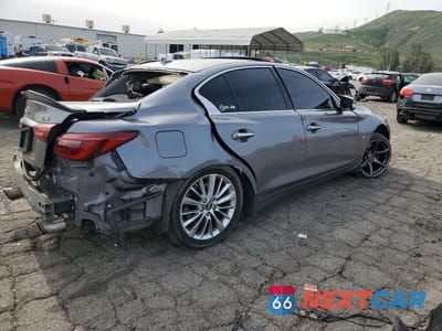 Trzecie zdjęcie samochodu z tyłu: 2019 INFINITI Q50 LUXE VIN:JN1EV7AP1KM518015 - miniatura