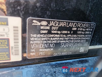 Zdjęcie 12 z 12 samochodu: 2017 JAGUAR XE VIN:SAJAR4BGXHA977990 - miniatura