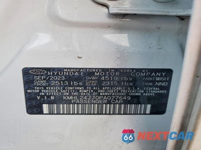 Zdjęcie 13 z 16 samochodu: 2023 HYUNDAI SONATA HYBRID VIN:KMHL24JJ0PA077649 - miniatura