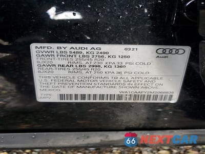 Zdjęcie 13 z 13 samochodu: 2021 AUDI Q5 PRESTIGE VIN:WA1CAAFY2M2068835 - miniatura
