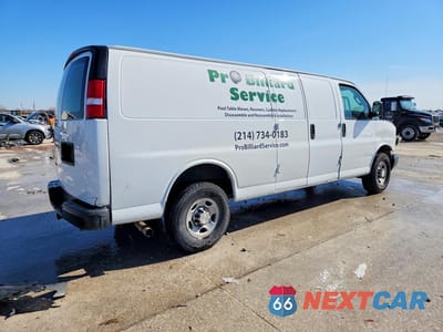 Trzecie zdjęcie samochodu z tyłu: 2020 CHEV EXPRESS CARGO 2500 1 VIN:1GCWGBFP8L1143413 - miniatura