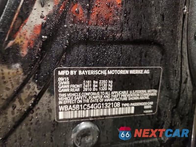 Zdjęcie 12 z 12 samochodu: 2016 BMW 535 I VIN:WBA5B1C54GG132108 - miniatura