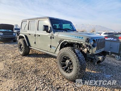 Czwarte zdjęcie samochodu z boku: 2023 JEEP WRANGLER RUBICON 4XE VIN:1C4JJXR64PW557387 - miniatura