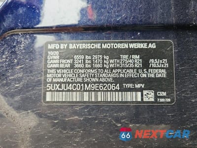 Zdjęcie 14 z 14 samochodu: 2021 BMW X5 M50I VIN:5UXJU4C01M9E62064 - miniatura