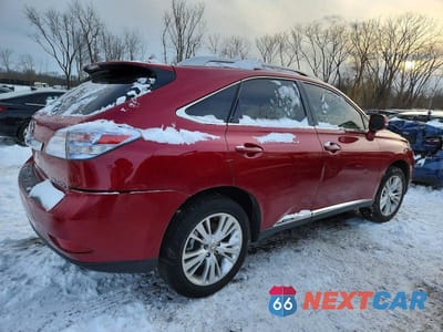 Trzecie zdjęcie samochodu z tyłu: 2010 LEXUS RX 450H VIN:JTJBC1BA1A2016318 - miniatura
