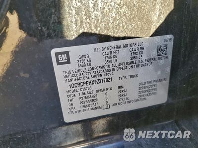 Zdjęcie 12 z 12 samochodu: 2015 CHEVROLET SILVERADO C1500 VIN:1GCRCPEHXFZ317021 - miniatura