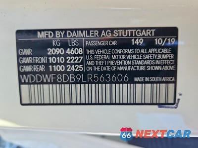 Zdjęcie 12 z 12 samochodu: 2020 MERCEDES-BENZ C 300 VIN:WDDWF8DB9LR563606 - miniatura
