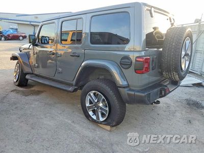Drugie zdjęcie samochodu z przodu: 2022 JEEP WRANGLER UNLIMITED SAHARA VIN:1C4HJXEN7NW238669 - miniatura